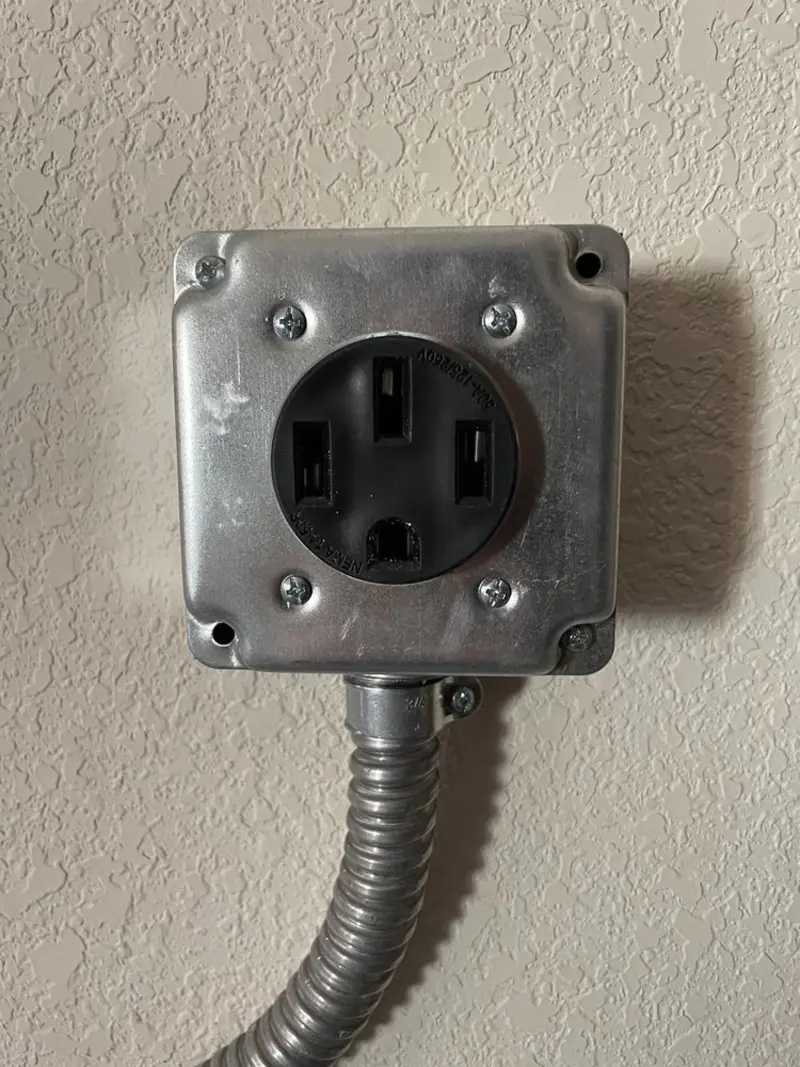 NEMA 14-50 outlet installed for Smart Home Electrical in Albert Lea